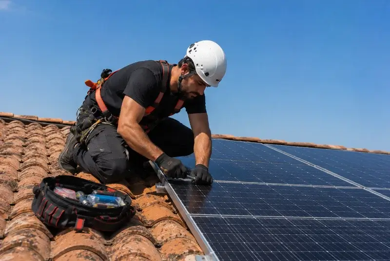 Maintenance et monitoring de panneaux solaires à Capinghem
